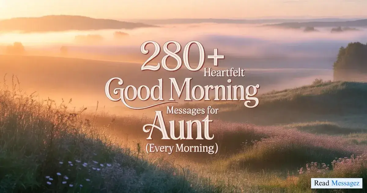 Good Morning Messages for Aunt