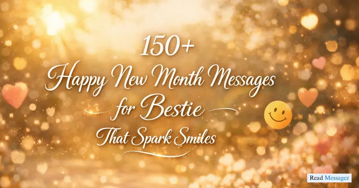 Happy New Month Messages for Bestie