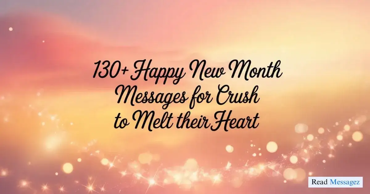 Happy New Month Messages for Crush
