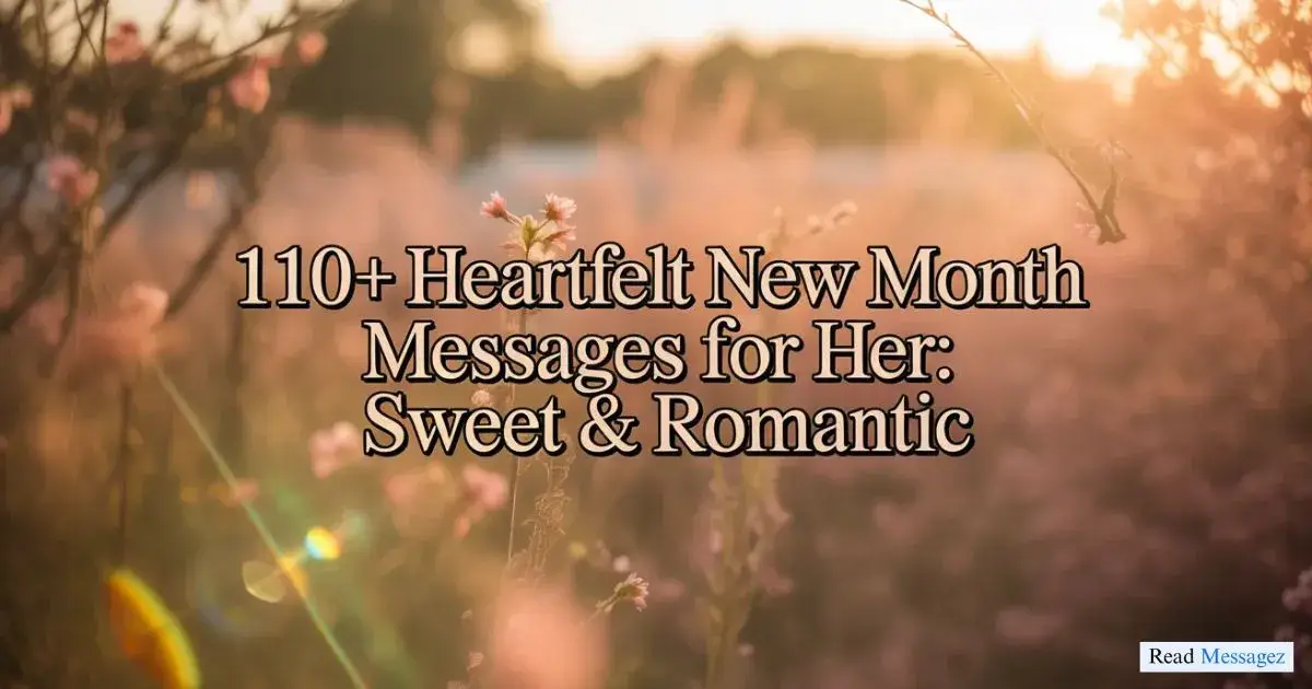 Heartfelt Happy New Month Messages for Her