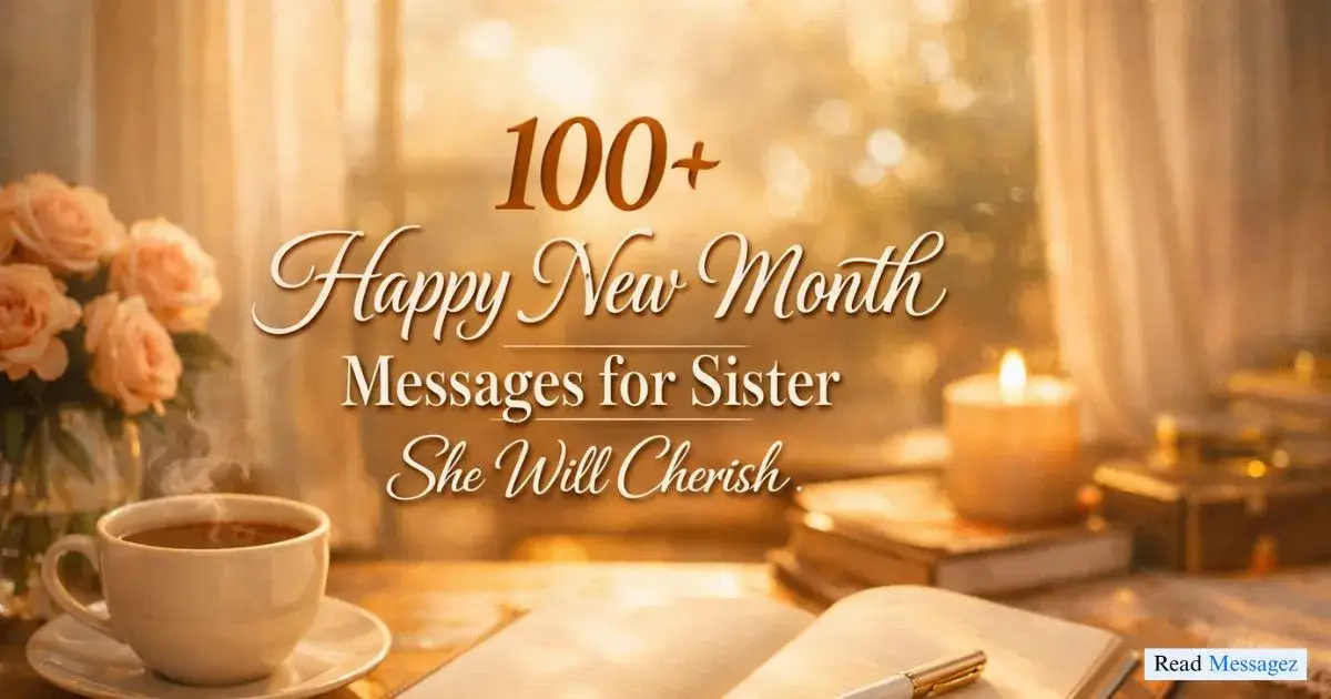 Happy New Month Messages for Sister