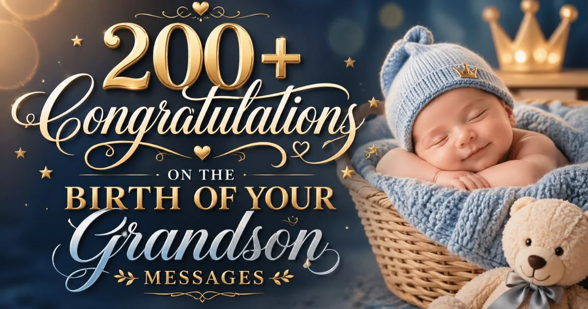 Congratulations on the Birth of Your Grandson Messages
