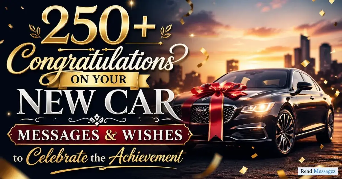 Congratulations on Your New Car Messages