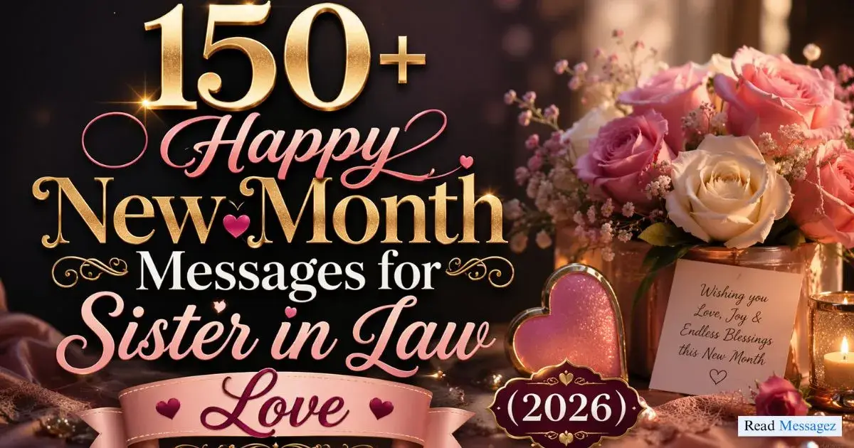 Happy New Month Messages for Sister in Law