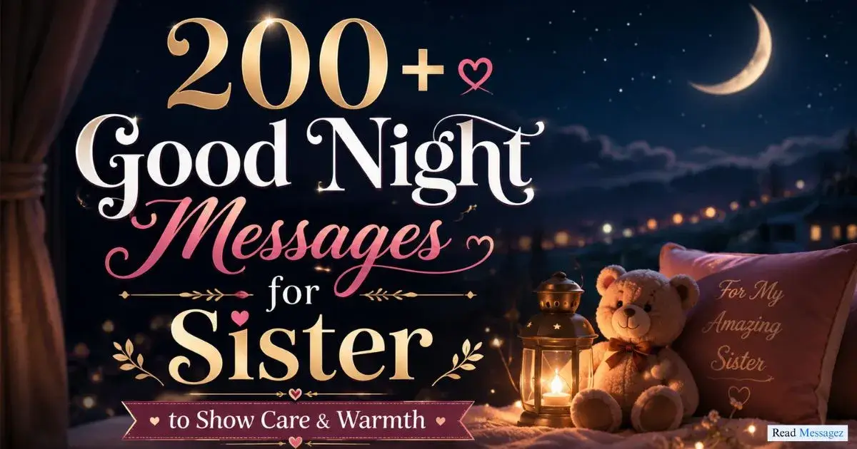 Good Night Messages for Sister