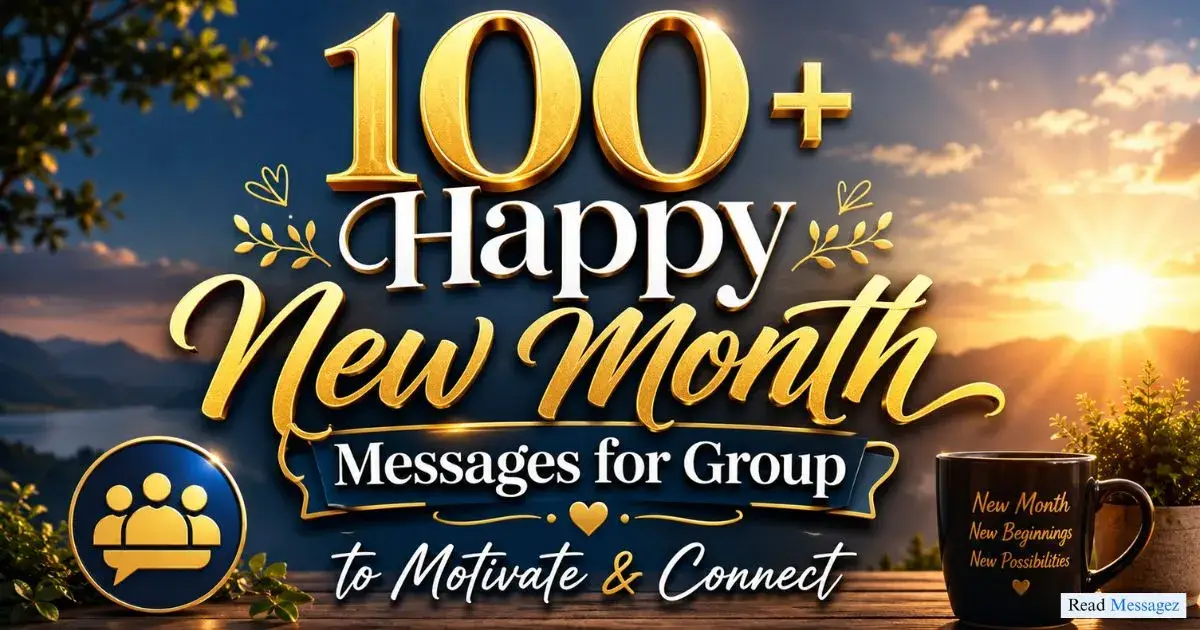 Happy New Month Messages for Group
