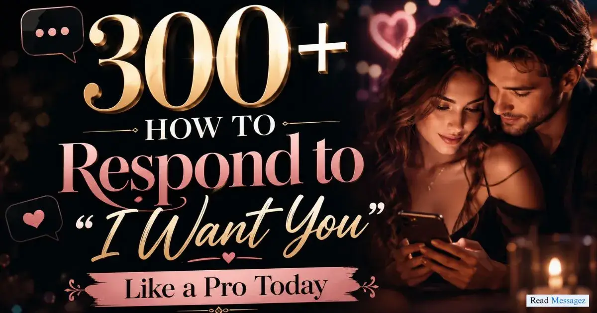 How to Respond to “I Want You”