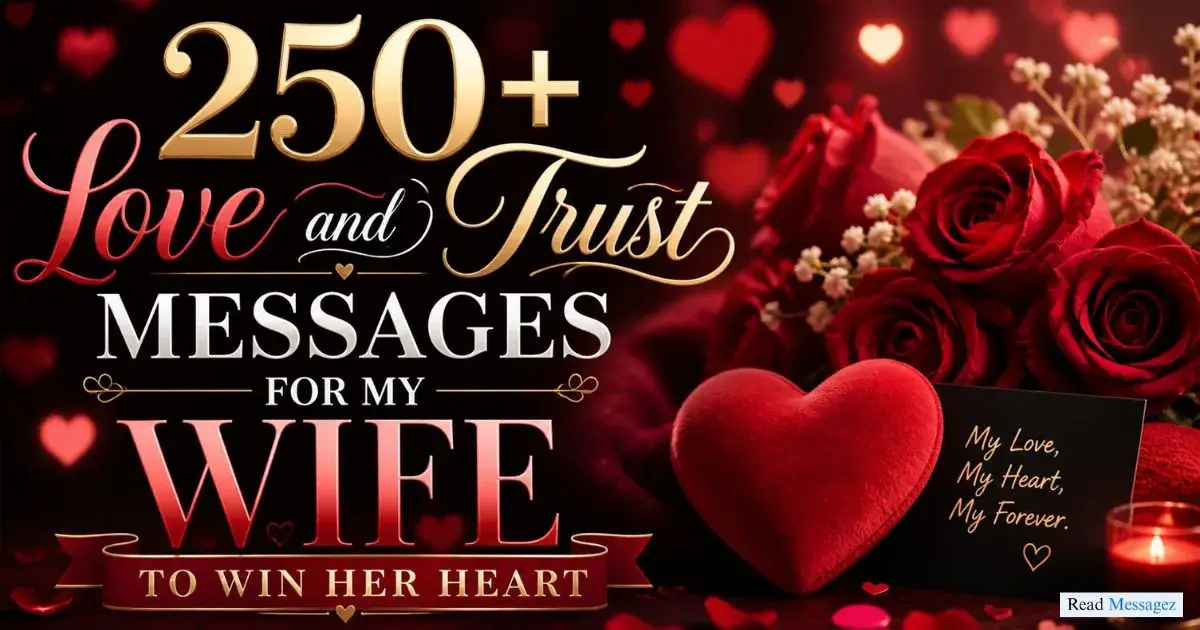 Romantic Love and Trust Messages for My Wife