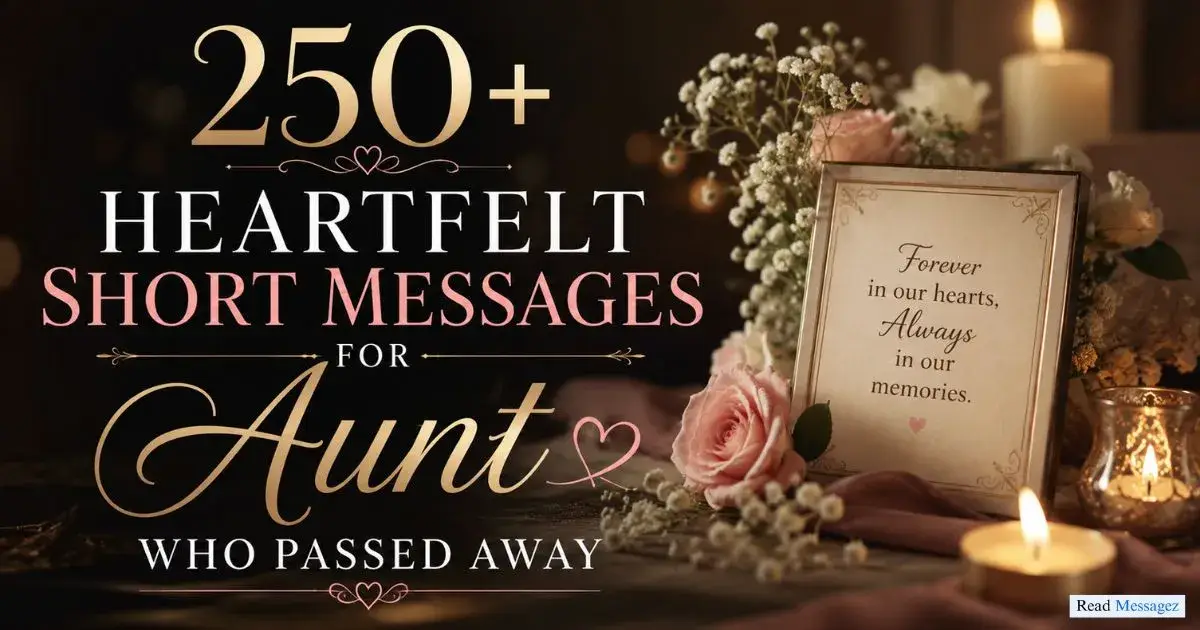 Short Messages for Aunt Who Passed Away