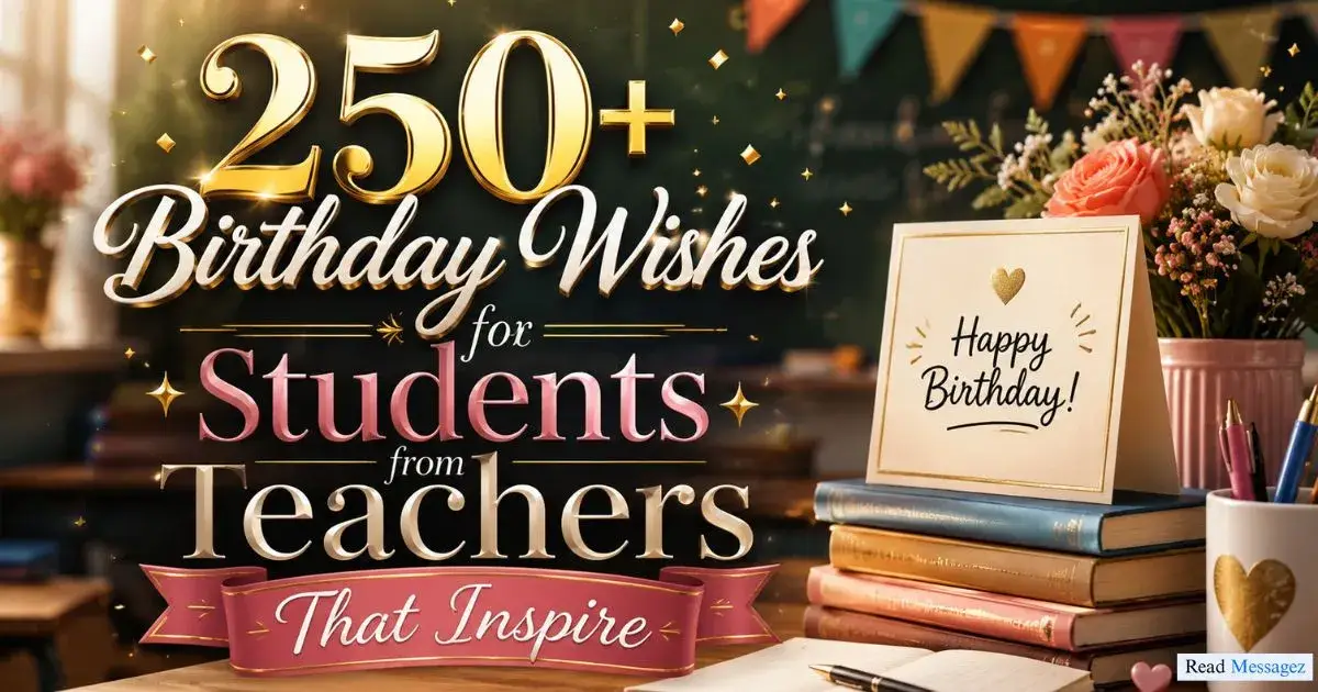 Birthday Wishes for Students from Teachers