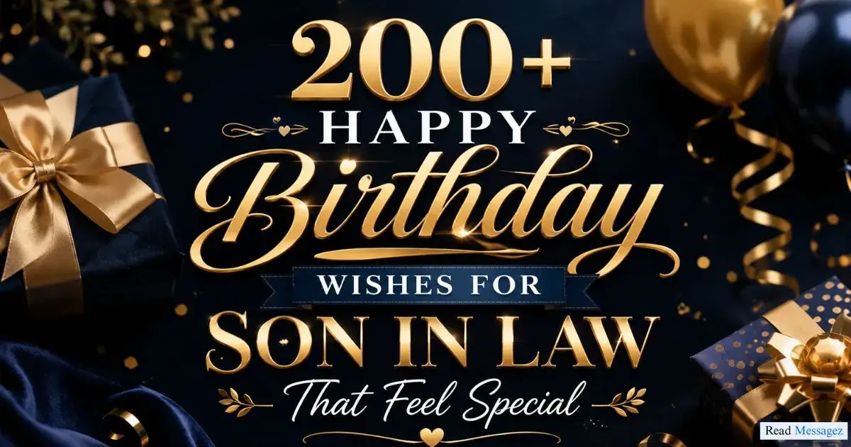 Happy Birthday Wishes for Son in Law