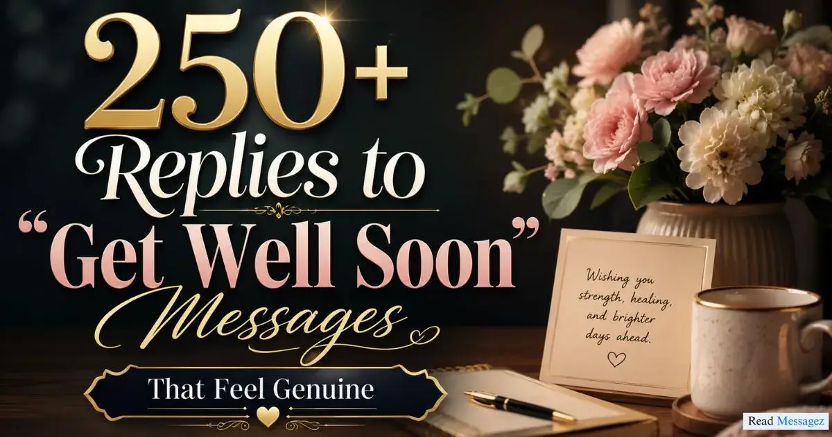 Replies to "Get Well Soon" Messages